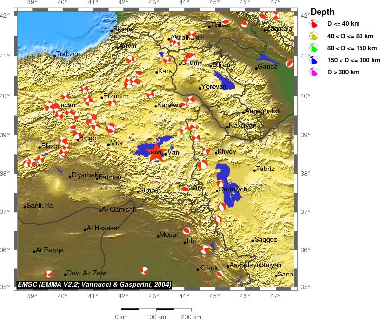 Regional moment Tensor