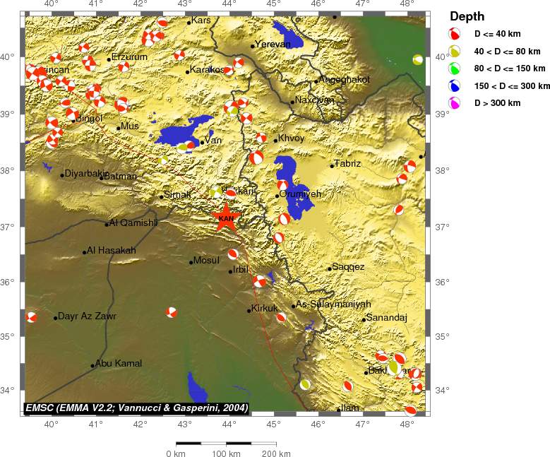 Regional moment Tensor