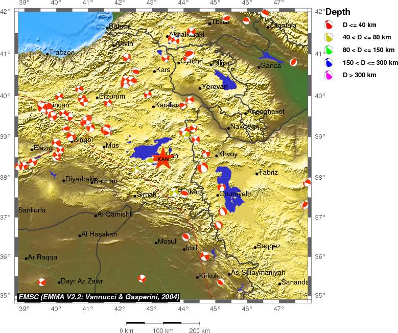 Regional moment Tensor