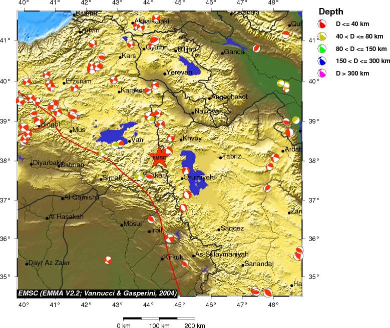 Regional moment Tensor