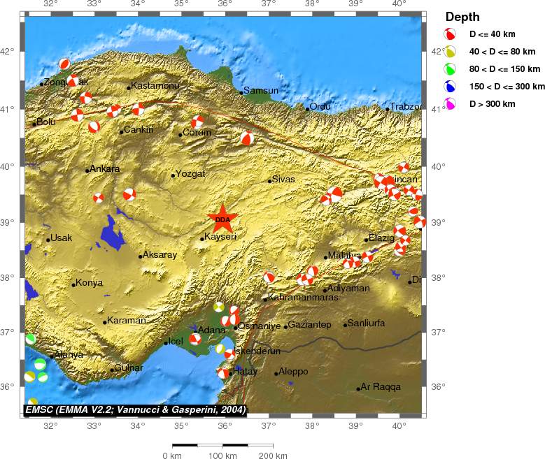 Regional moment Tensor