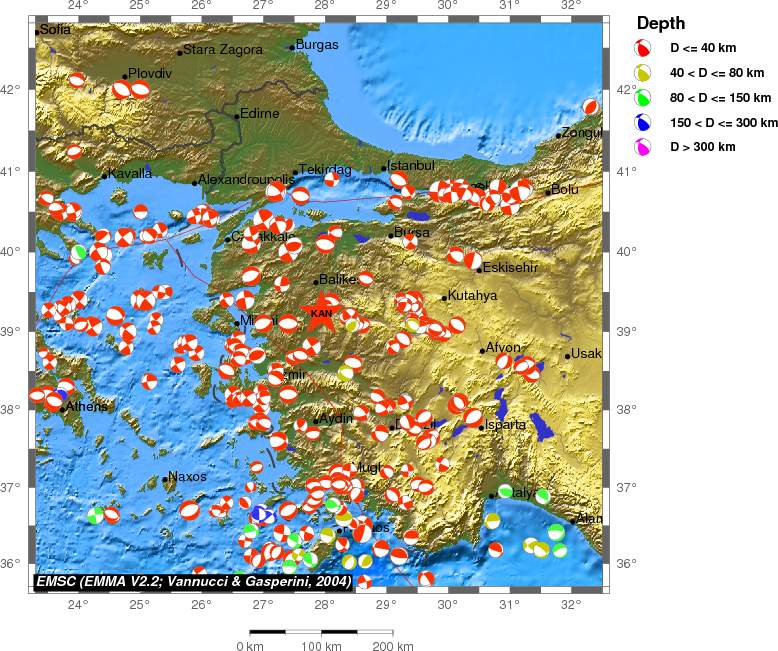 Regional moment Tensor