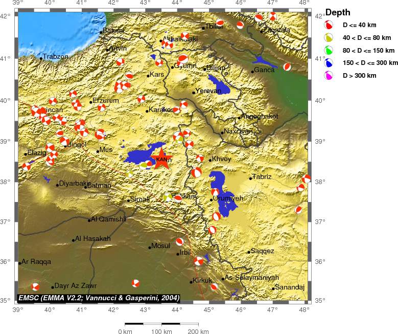 Regional moment Tensor