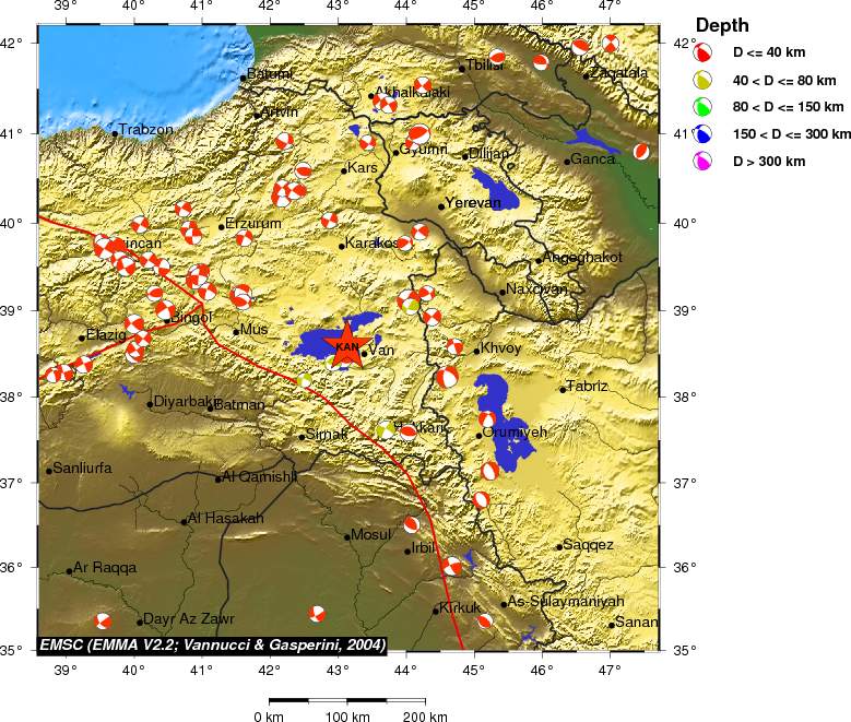 Regional moment Tensor