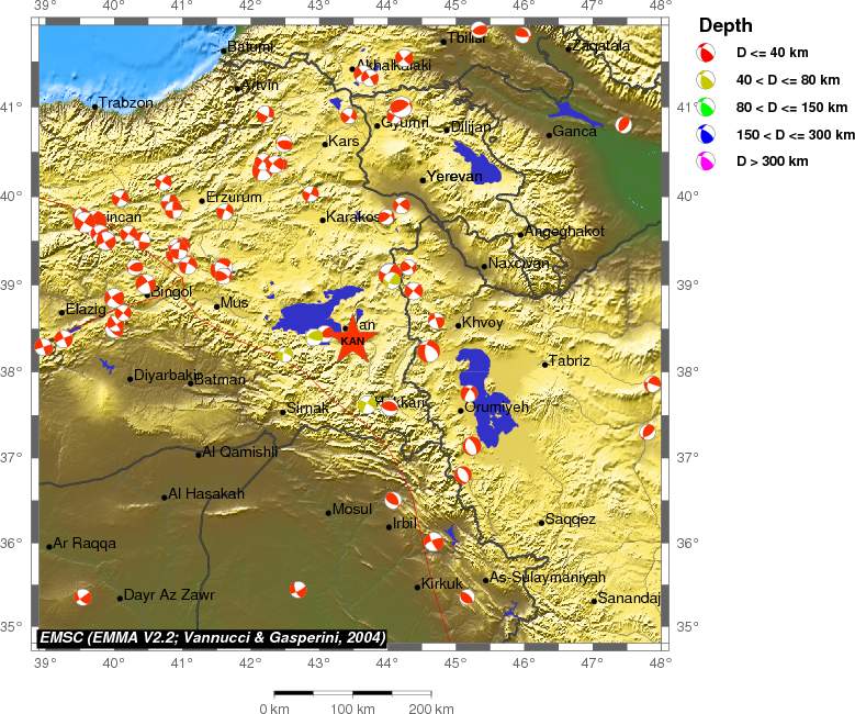 Regional moment Tensor