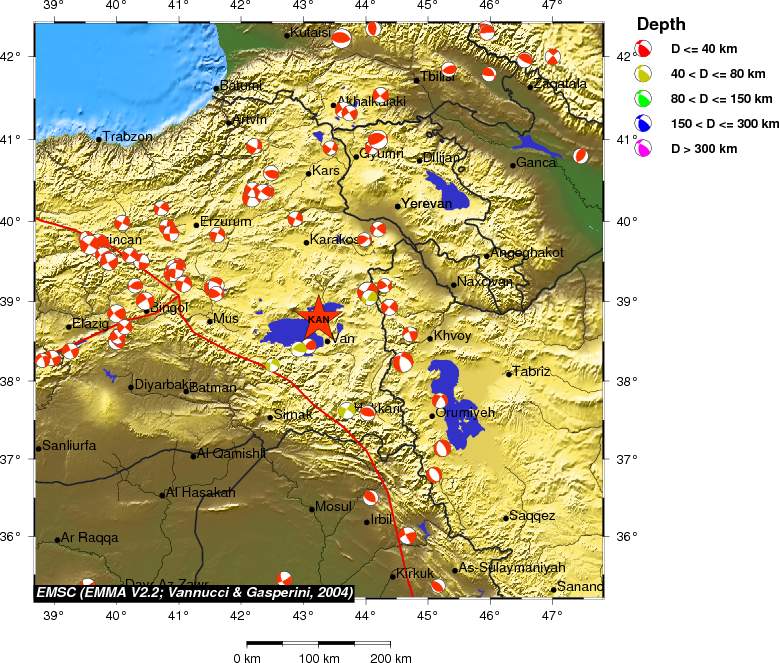 Regional moment Tensor
