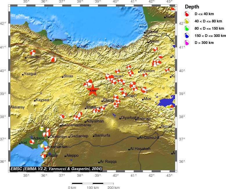 Regional moment Tensor