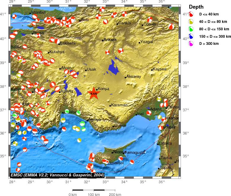 Regional moment Tensor
