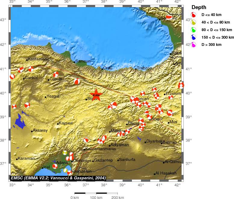 Regional moment Tensor