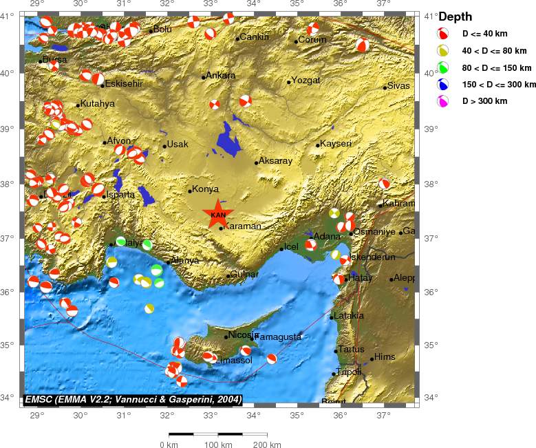 Regional moment Tensor