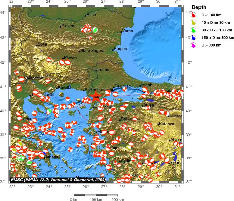 Regional moment Tensor
