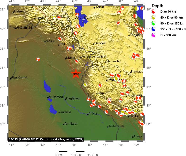 Regional moment Tensor