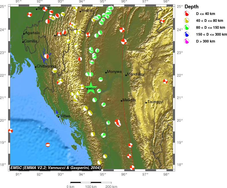 Regional moment Tensor