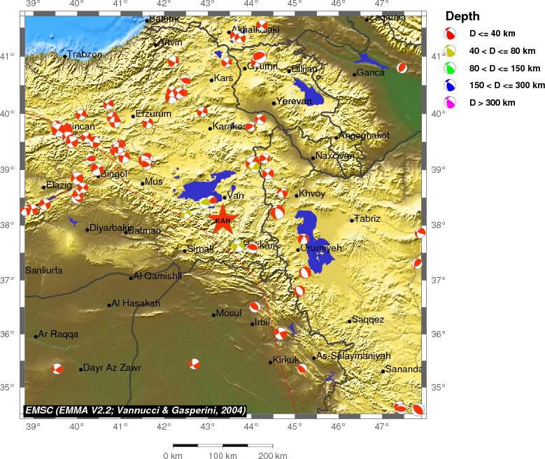 Regional moment Tensor