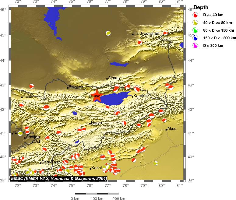 Regional moment Tensor