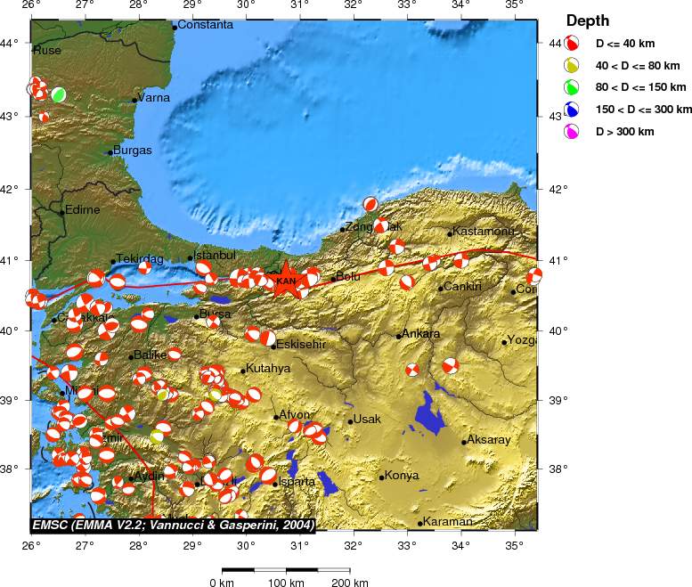 Regional moment Tensor