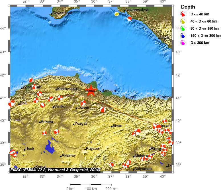 Regional moment Tensor