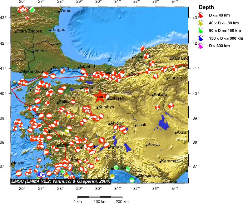 Regional moment Tensor