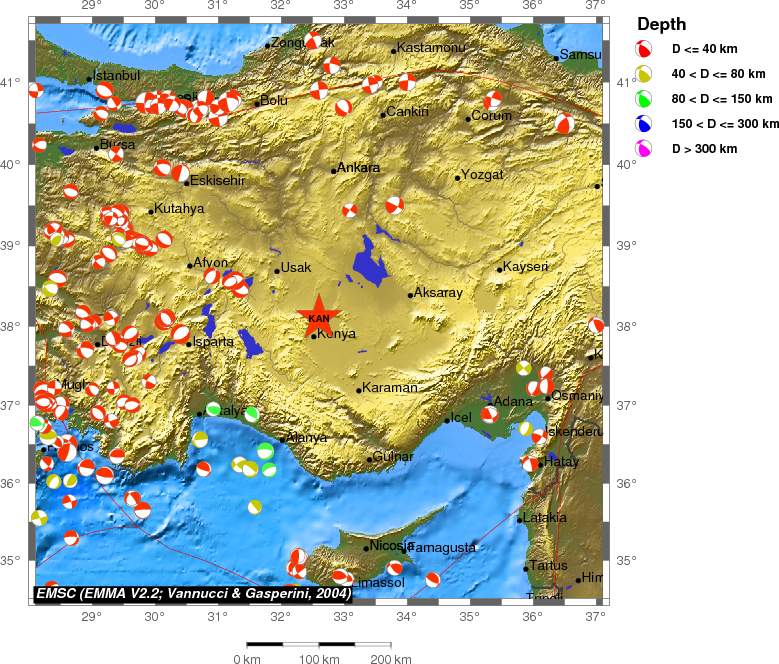 Regional moment Tensor