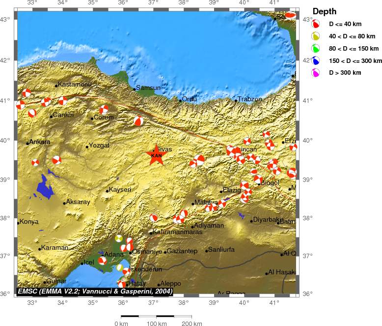 Regional moment Tensor