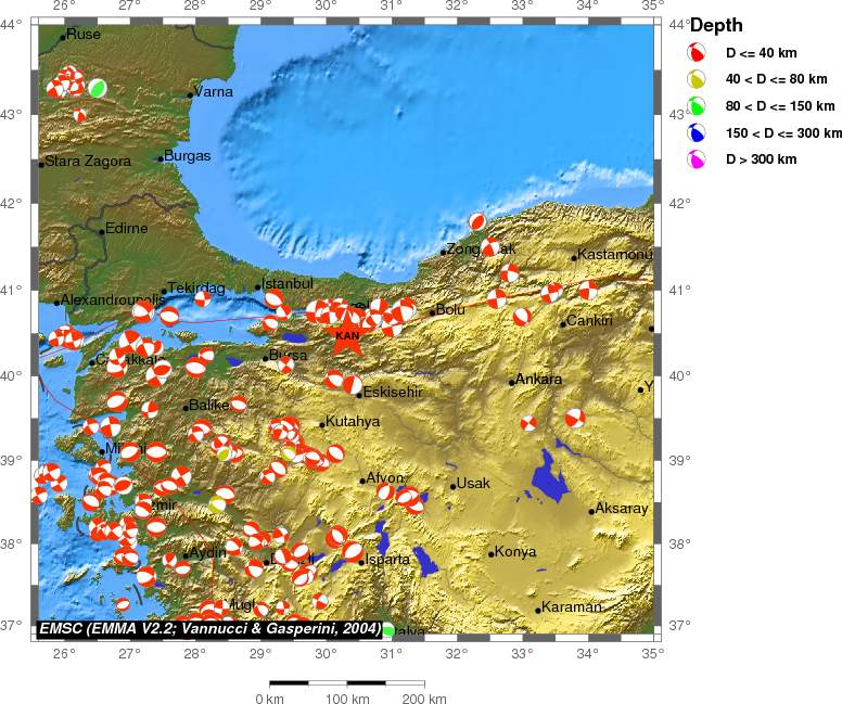 Regional moment Tensor
