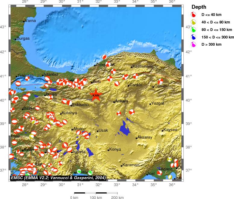 Regional moment Tensor