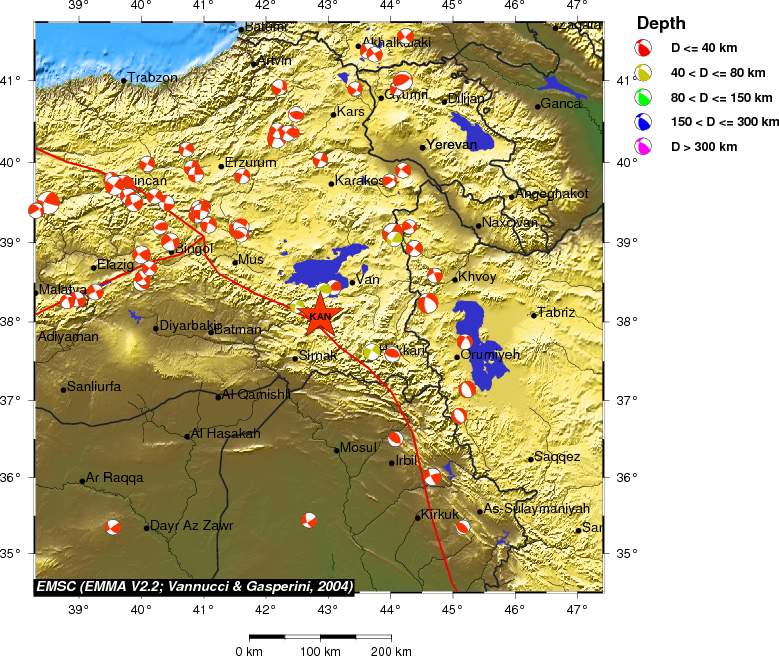 Regional moment Tensor