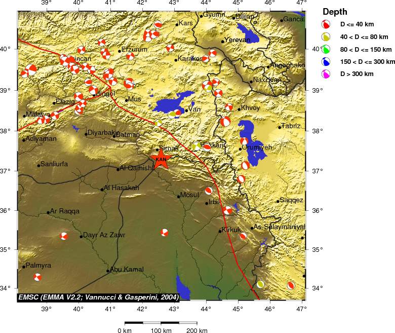Regional moment Tensor