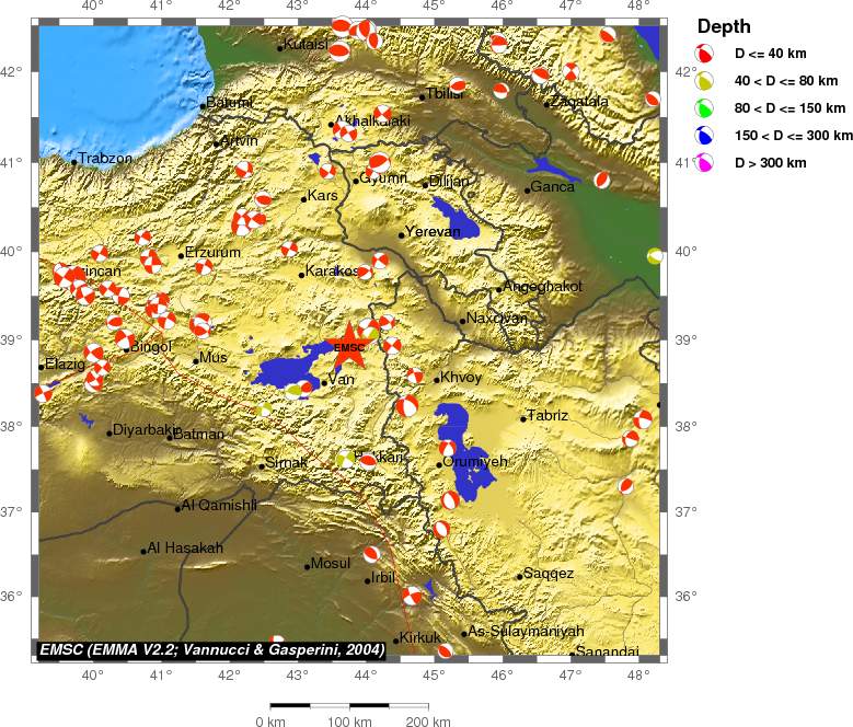 Regional moment Tensor