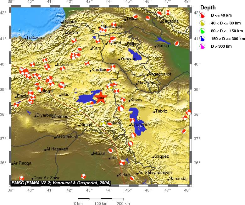 Regional moment Tensor