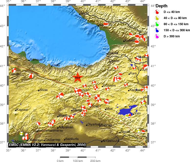 Regional moment Tensor