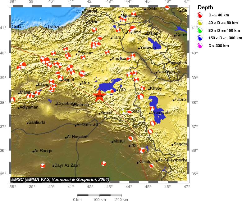Regional moment Tensor