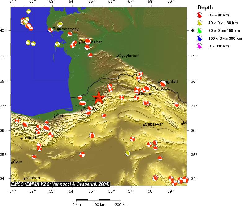 Regional moment Tensor