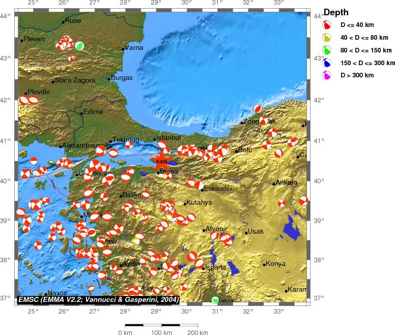 Regional moment Tensor