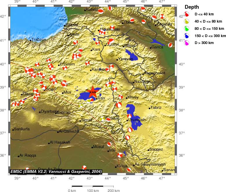 Regional moment Tensor