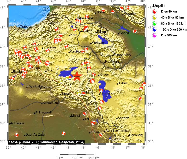 Regional moment Tensor