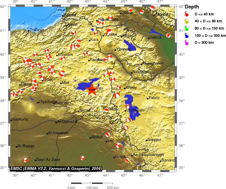Regional moment Tensor