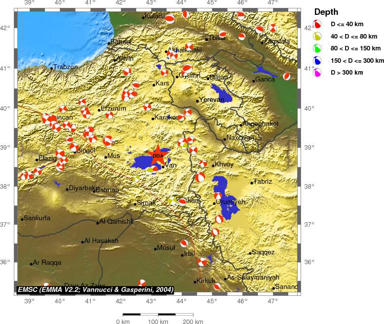 Regional moment Tensor