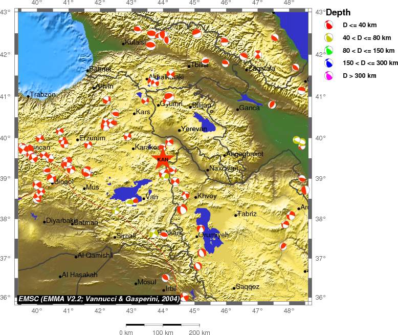 Regional moment Tensor