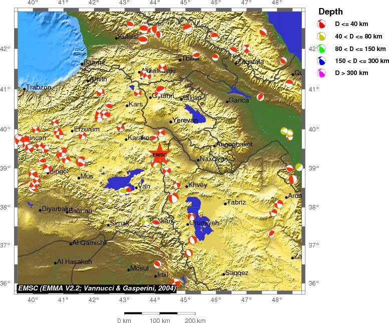 Regional moment Tensor