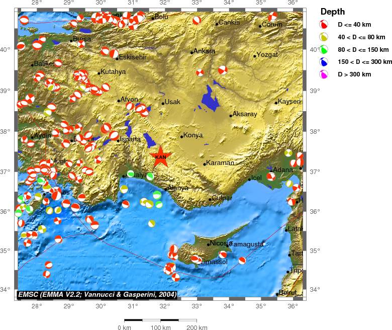 Regional moment Tensor