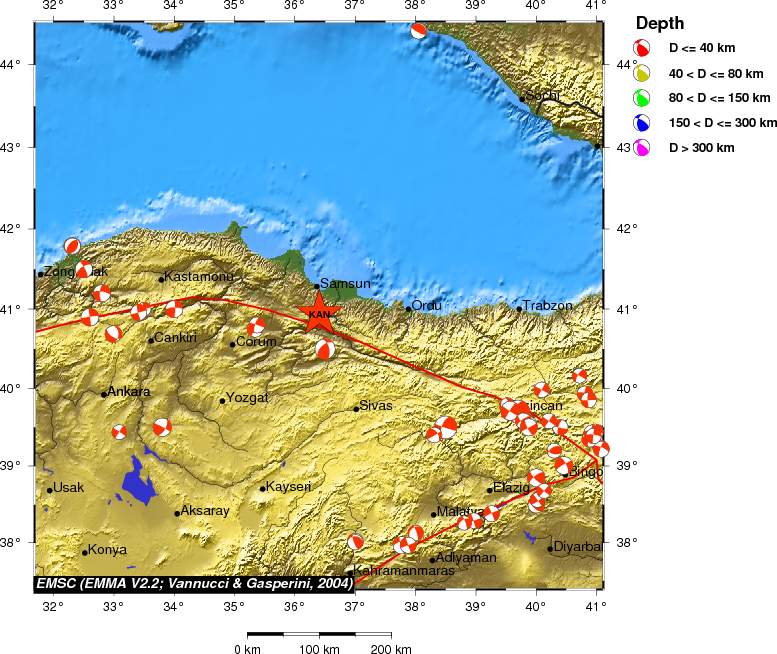 Regional moment Tensor