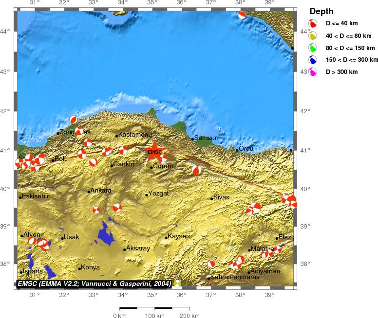 Regional moment Tensor