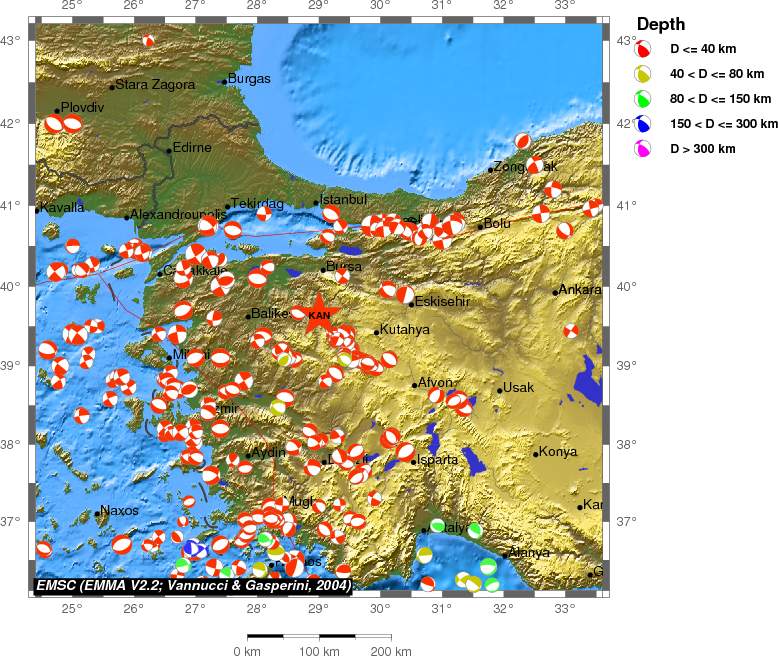 Regional moment Tensor