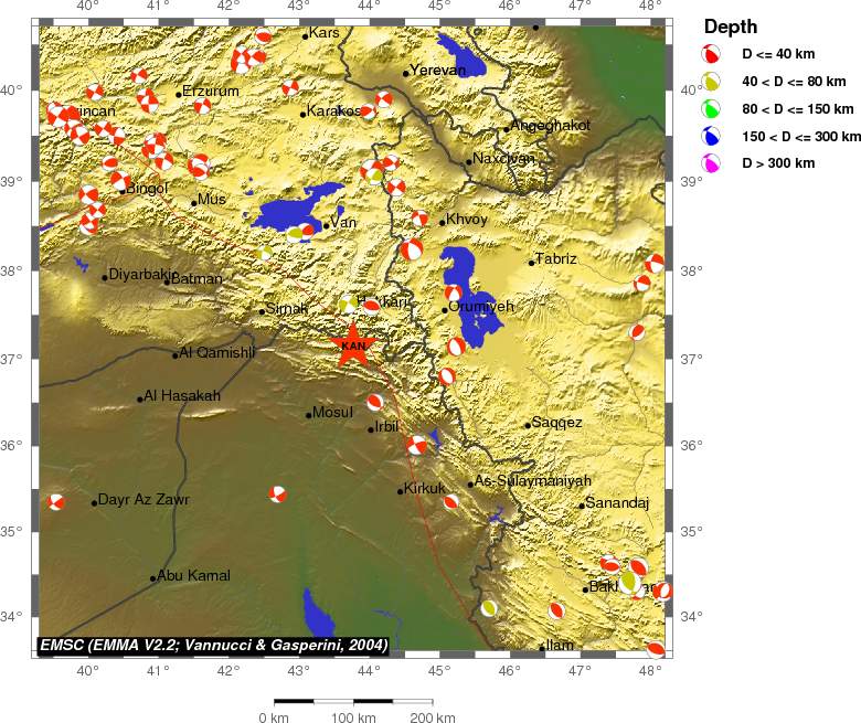 Regional moment Tensor