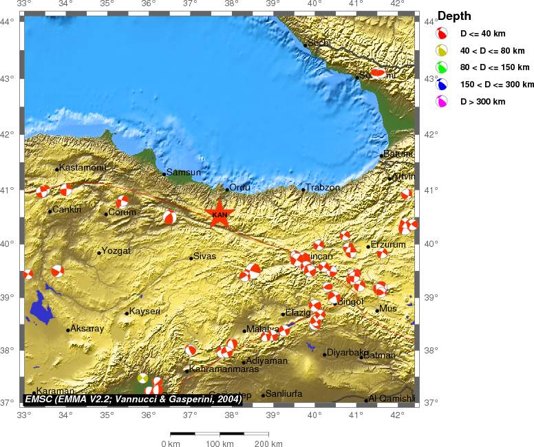 Regional moment Tensor