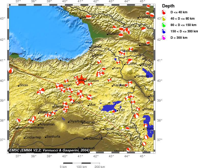 Regional moment Tensor