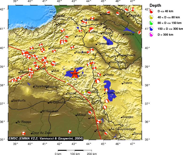 Regional moment Tensor