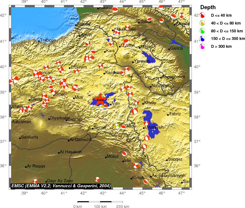 Regional moment Tensor