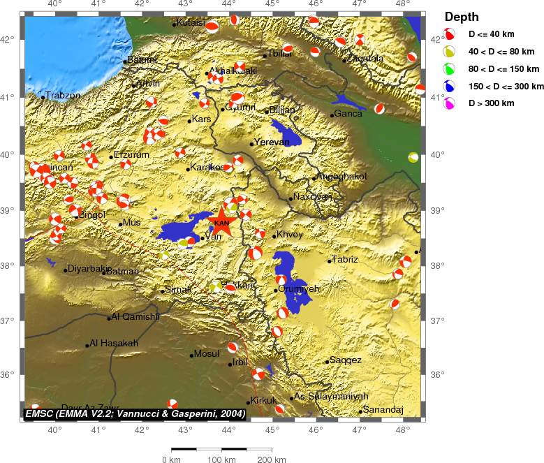 Regional moment Tensor